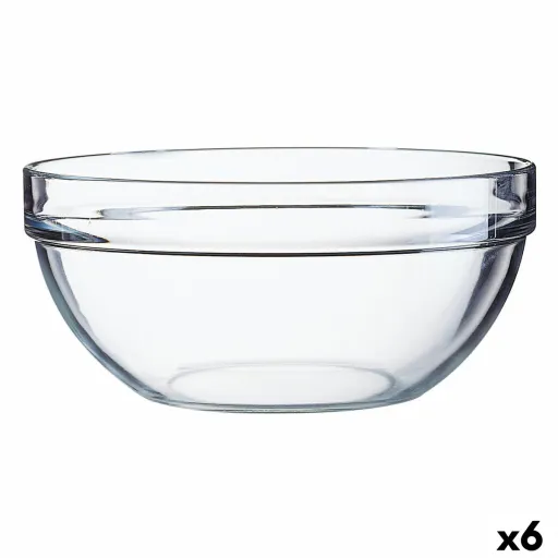 Saladeira Luminarc Transparente Vidro (20 cm) (6 Unidades)