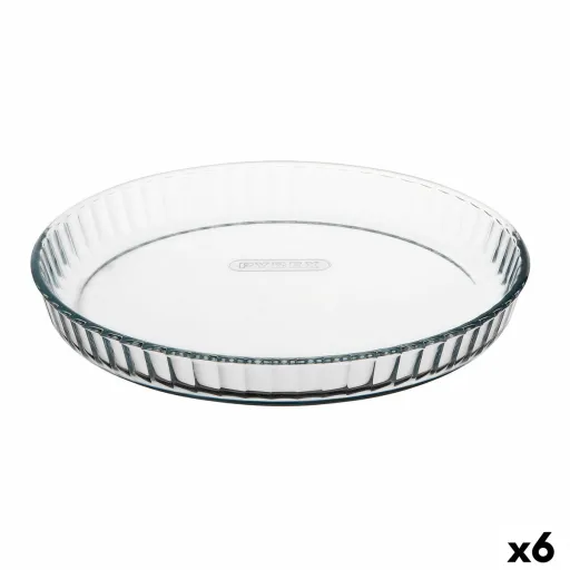 Molde para Bolos Pyrex Classic Vidrio Transparente Vidro Plano Redondo 27,7 x 27,7 x 3,5 cm 6 Unidades