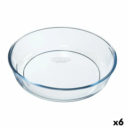 Molde para Bolos Pyrex Classic Vidrio Transparente Vidro Redondo 26 x 26 x 6 cm 6 Unidades