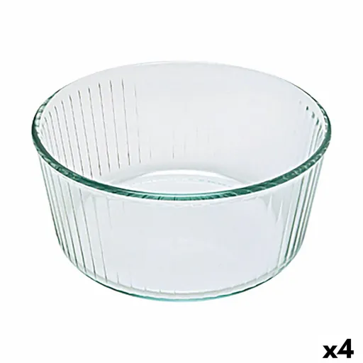 Molde para o Forno Pyrex Classic Soufflé 21 x 21 x 10 cm Transparente Vidro (4 Unidades)