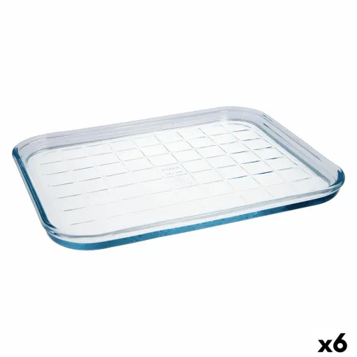 Molde Retangular Pyrex Classic Vidrio Transparente Vidro 33 x 27 x 2 cm Plano (6 Unidades)