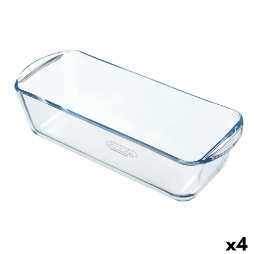 Molde para o Forno Pyrex Classic Vidrio Retangular Transparente 32 x 12 x 8 cm (4 Unidades)