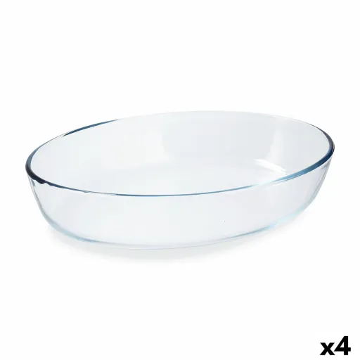 Travessa para o Forno Pyrex Classic Vidrio Transparente Vidro Ovalada 30 x 21 x 7 cm (4 Unidades)