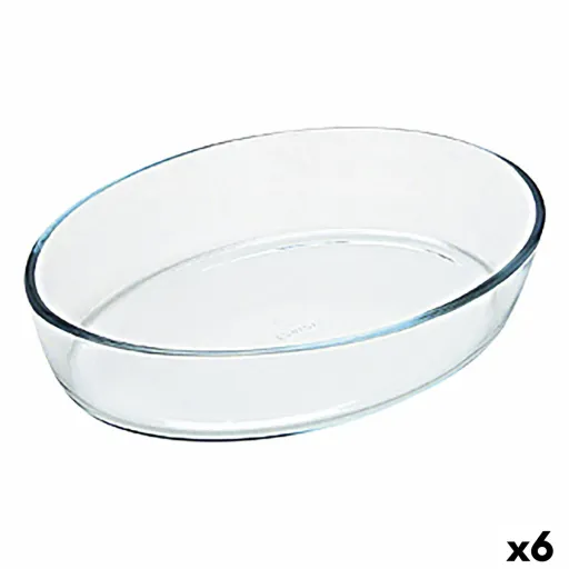 Travessa para o Forno Pyrex Classic Vidrio Transparente Vidro Ovalada 35 x 24 x 7 cm (6 Unidades)