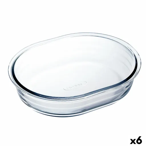 Molde para Bolos Ô Cuisine Ocuisine Vidrio Transparente Vidro Oval 19 x 14 x 4 cm 6 Unidades