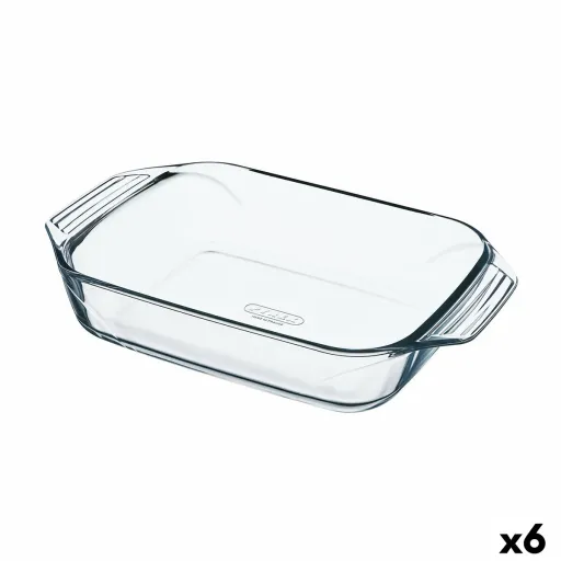 Travessa para o Forno Pyrex Irresistible Transparente Vidro Retangular 27,5 x 16,9 x 6 cm (6 Unidades)