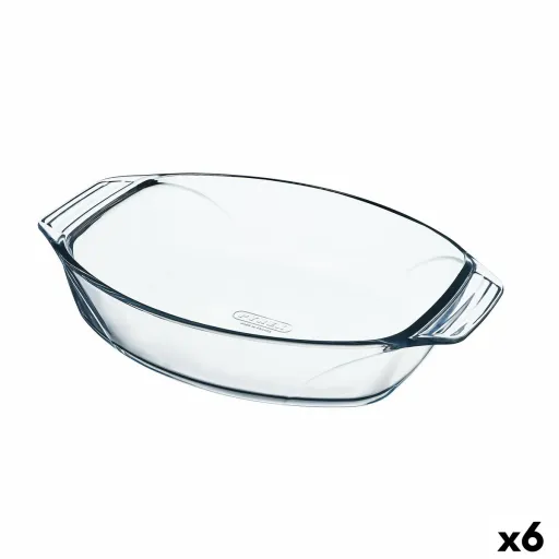 Travessa para o Forno Pyrex Irresistible Transparente Vidro Ovalada 35,1 x 24,1 x 6,9 cm (6 Unidades)