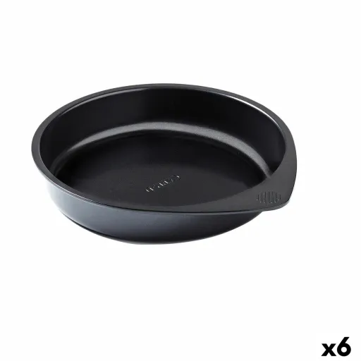 Molde para Bolos Pyrex Magic Preto Metal Redondo 20 cm 6 Unidades