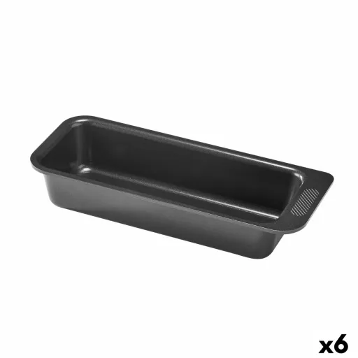 Molde para o Forno Pyrex Magic Retangular Preto Ø 30 cm (6 Unidades)