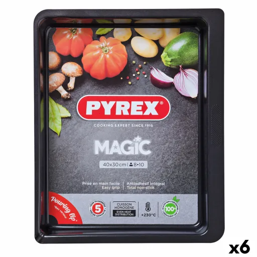 Travessa para o Forno Pyrex Magic Retangular Metal 6 Unidades 40 x 31 cm