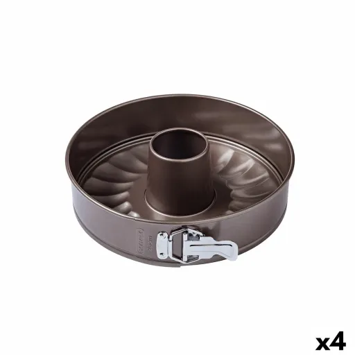 Molde Desmontável Pyrex Asimetria Anel Preto Metal 4 Unidades Ø 26 cm