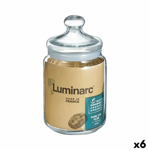 Frasco Luminarc Club Transparente Vidro 1,5 L (6 Unidades)