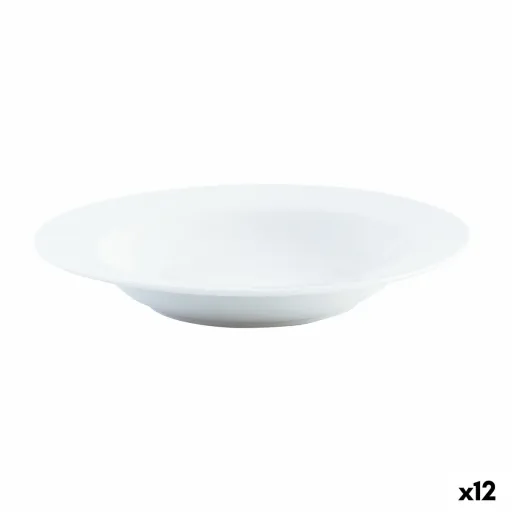 Prato Fundo Quid Basic Branco Cerâmica Ø 21,5 cm (12 Unidades)