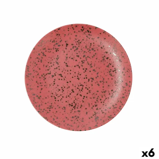 Prato de Jantar Ariane Oxide Vermelho Cerâmica Ø 27 cm (6 Unidades)