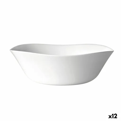 Saladeira Bormioli Rocco Parma Branco Vidro (24 cm) (12 Unidades)