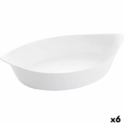 Recipiente de Cozinha Luminarc Smart Cuisine Oval Branco Vidro 6 Unidades 38 x 22 cm