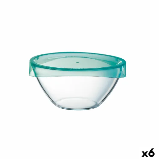 Saladeira Luminarc Keep'n Lagon Transparente Com Tampa Vidro Ø 17 cm (6 Unidades)