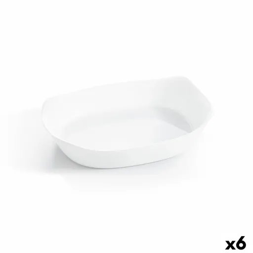 Recipiente de Cozinha Luminarc Smart Cuisine Retangular Branco Vidro 30 x 22 cm (6 Unidades)