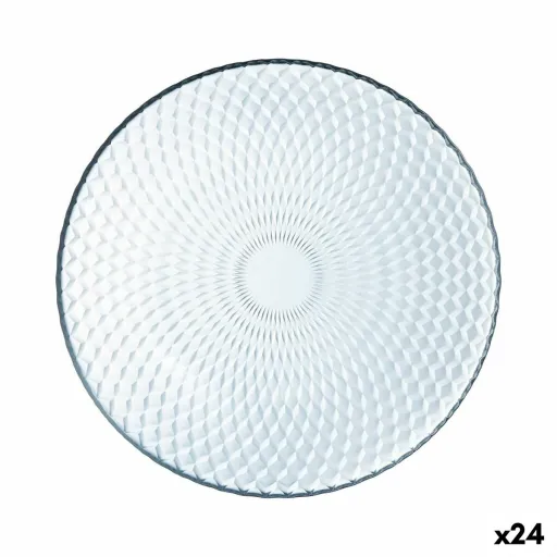 Prato de Sobremesa Luminarc Pampille Clear Transparente Vidro (19 cm) (24 Unidades)