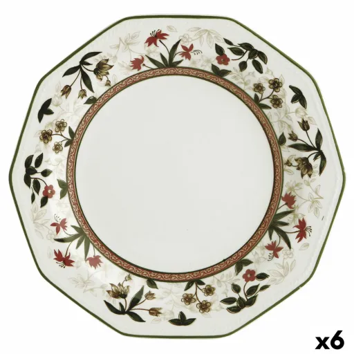 Prato de Jantar Queen´s By Churchill Assam Floral Cerâmica Servies Ø 27 cm (6 Unidades)