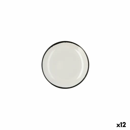 Prato de Jantar Ariane Vital Filo Branco Cerâmica Ø 18 cm (12 Unidades)