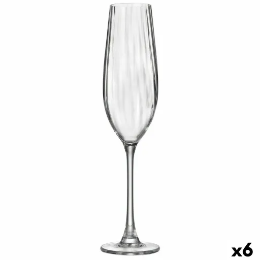 Copo de Champanhe Bohemia Crystal Optic Transparente Vidro 260 ml (6 Unidades)