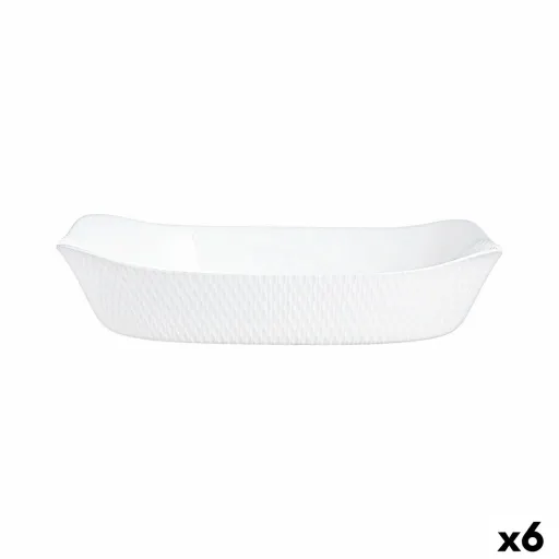 Recipiente de Cozinha Luminarc Smart Cuisine Branco Vidro 34 x 25 cm (6 Unidades)