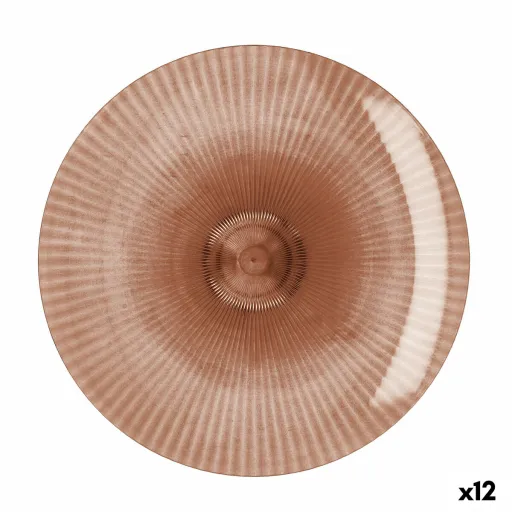 Prato de Jantar Quid Sunset Coral Plástico 26 cm (12 Unidades)