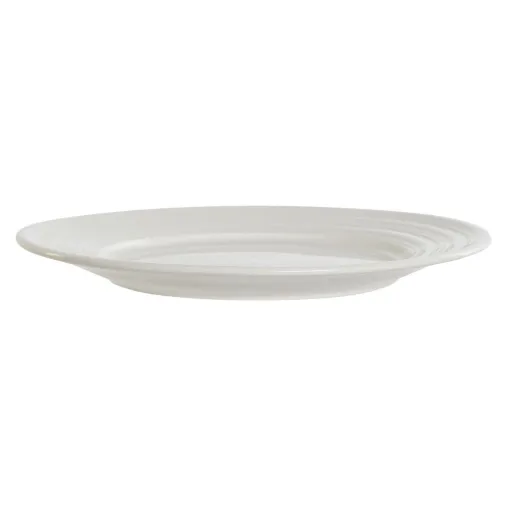 Prato de Jantar DKD Home Decor Branco Porcelana 19 x 19 x 2 cm