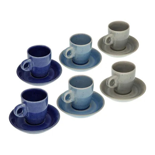 Conjunto de Chávenas de Café Versa Cerâmica (3,6 x 6,6 x 5,5 cm) (12 Peças)