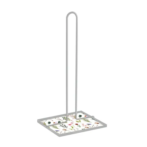 Suporte para Rolos de Papel de Cozinha Versa Sansa Bloemen Metal Aço Madeira MDF (16,5 x 31 x 13 cm)