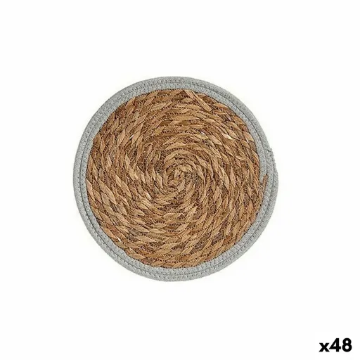 Individuais Ø 30 cm Natural Cinzento Fibra Natural (48 Unidades)