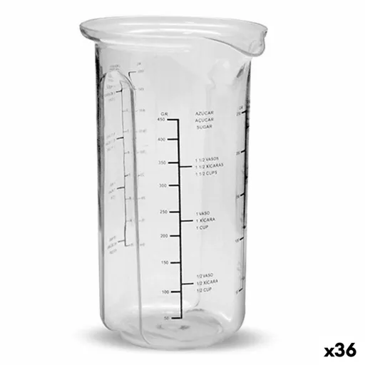 Copo Medidor Plástico 500 ml (36 Unidades)