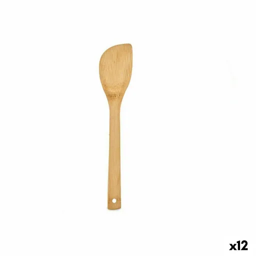 Espátula de Cozinha 0,8 x 30 x 6 cm Bambu (12 Unidades)