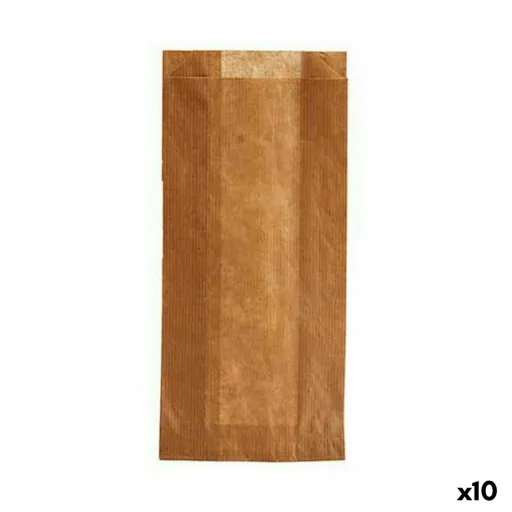 Conjunto de Sacos Reutilizáveis para Alimentos Compostável 12 x 27 cm Cellulose (10 Unidades)