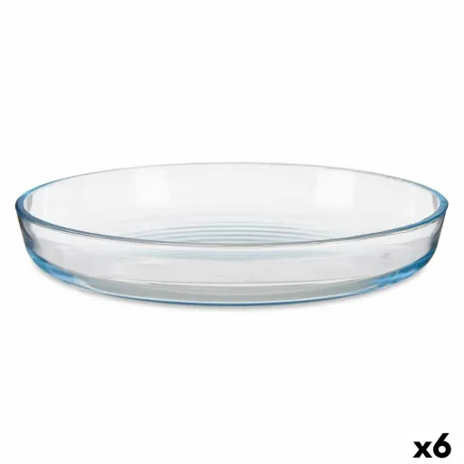 Bandeja para Forno Transparente Vidro de Borosilicato 31,5 x 5 x 31,5 cm (6 Unidades)