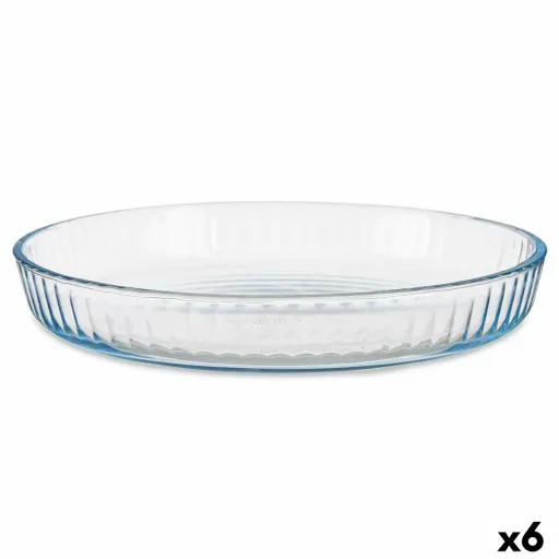 Bandeja para Forno Transparente Vidro de Borosilicato 31,2 x 5 x 5 cm (6 Unidades)