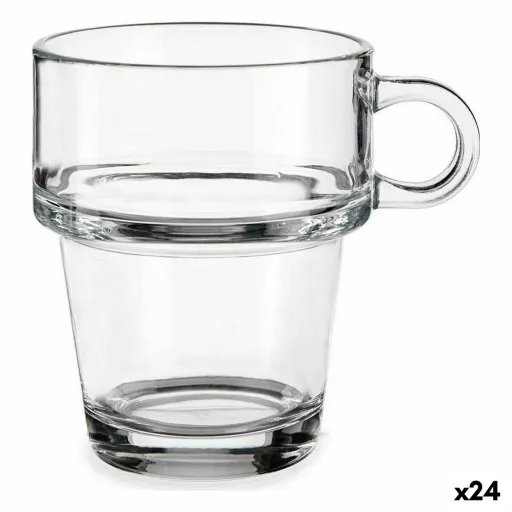 Kop Empilhável Transparente Vidro 270 ml (24 Unidades)