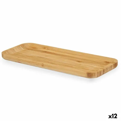 Bandeja de Aperitivos Castanho Bambu 29,5 x 1,6 x 11,5 cm Aperitivo (12 Unidades)