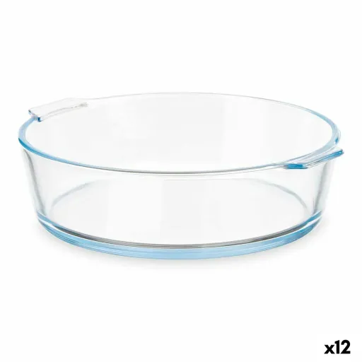 Recipiente de Cozinha Com Pegas Transparente Vidro de Borosilicato 1,6 L 23 x 6 x 20 cm (12 Unidades)