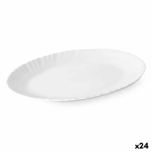 Recipiente de Cozinha Branco Vidro 30,5 x 2,5 x 23,5 cm (24 Unidades)