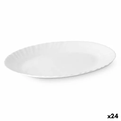 Recipiente de Cozinha Branco Vidro 25 x 2 x 19 cm (24 Unidades)