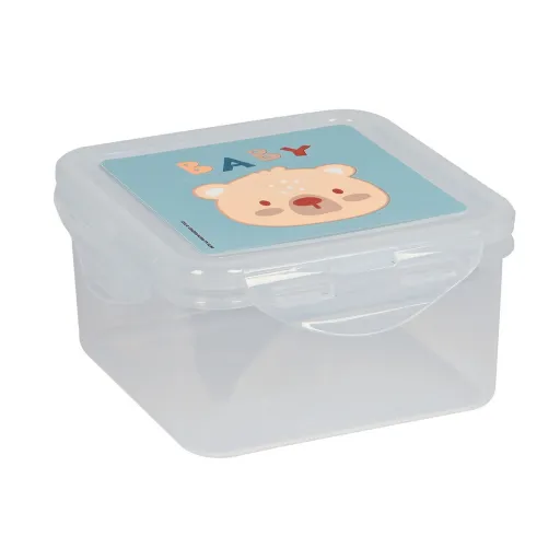 Lancheira Safta Baby Bear 13 x 7.5 x 13 cm Azul