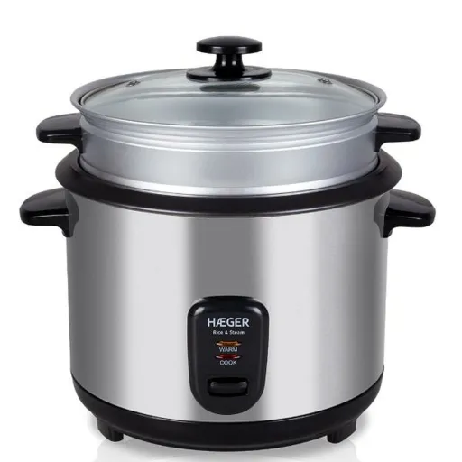 Panela de Arroz Haeger RC-18L.001A Cinzento