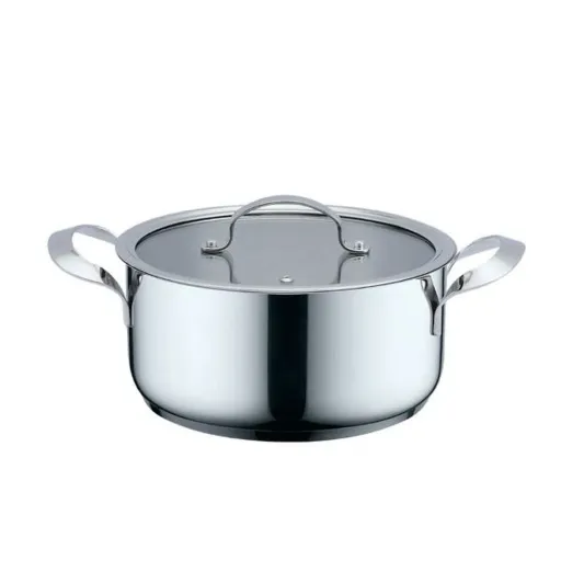 Caçarola com Tampa Haeger PA-24H.003A Bege Cinzento Ø 24 cm