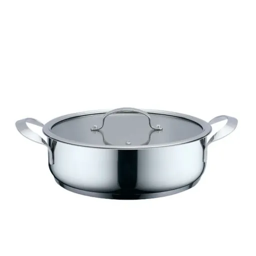 Caçarola com Tampa Haeger PA-24L.004A Bege Cinzento Ø 24 cm