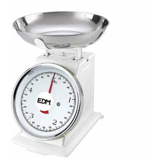 Balanças de Cozinha Retro EDM 07523 Branco 5 kg