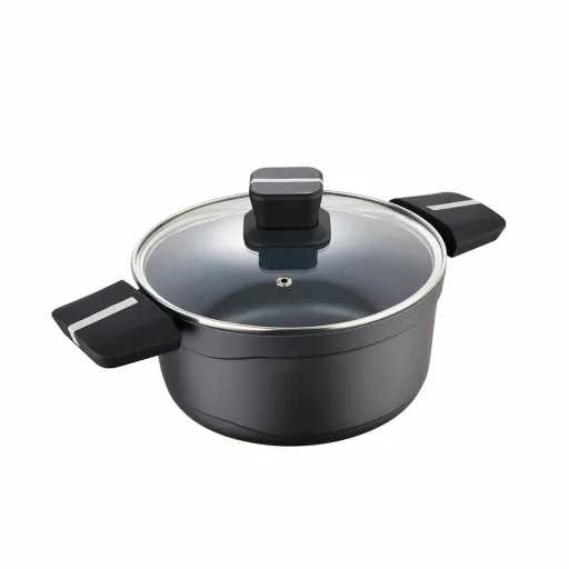 Caçarola com Tampa San Ignacio Bistro SG6426 Alumínio Preto Mate (Ø 24 x 12 cm)