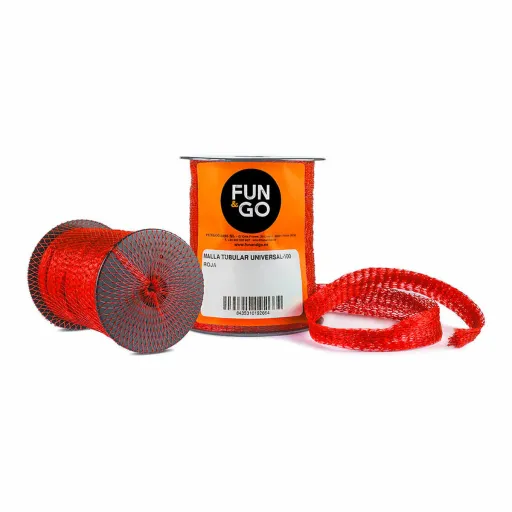 Redes Tubulares para Embalagem Fun&Go Universal-100 Vermelho 25 m