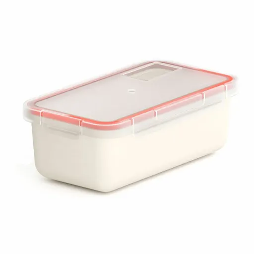 Recipiente para Conservar Alimentos Valira 6090/9 Hermético Branco Termoplástico PBT 750 ml